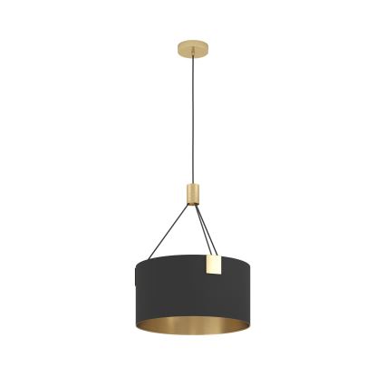 Eglo - Lámpara colgante 3xE27/40W/230V negro/dorado