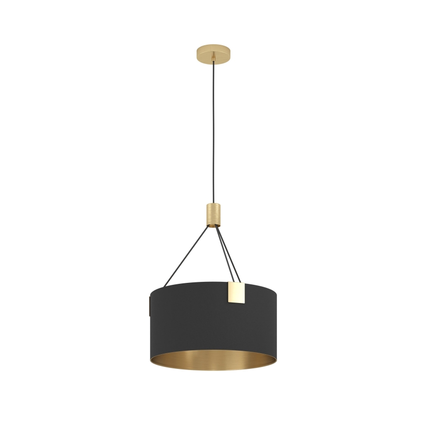 Eglo - Lámpara colgante 3xE27/40W/230V negro/dorado