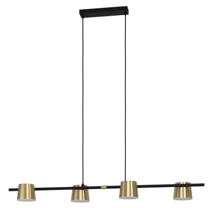 Eglo - Lámpara LED colgante 4xGU10/4,6W/230V 3000K dorado