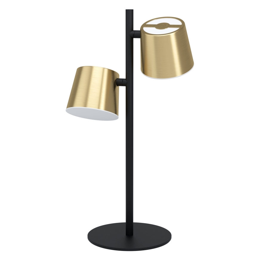 Eglo - Lámpara de mesa LED 2xGU10/4,6W/230V 3000K dorado