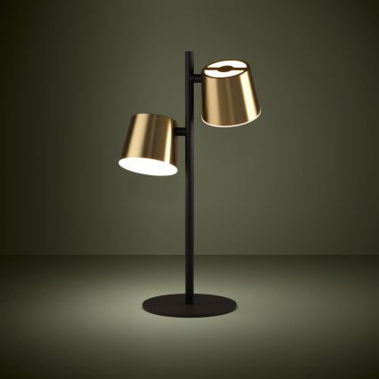 Eglo - Lámpara de mesa LED 2xGU10/4,6W/230V 3000K dorado