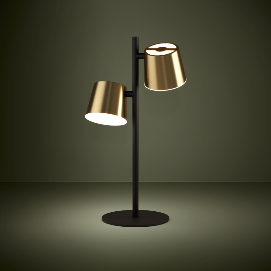 Eglo - Lámpara de mesa LED 2xGU10/4,6W/230V 3000K dorado