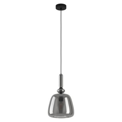 Eglo - Lámpara colgante 1xE27/40W/230V ahumado