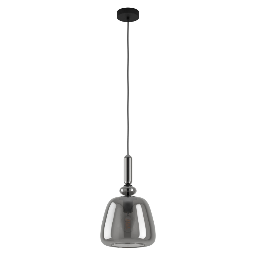 Eglo - Lámpara colgante 1xE27/40W/230V ahumado