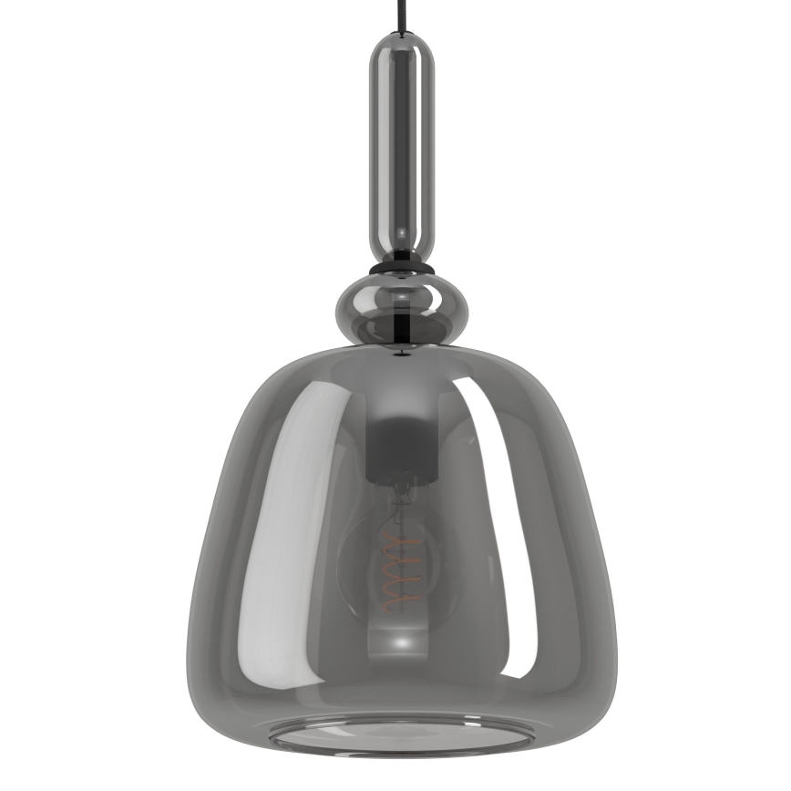 Eglo - Lámpara colgante 1xE27/40W/230V ahumado