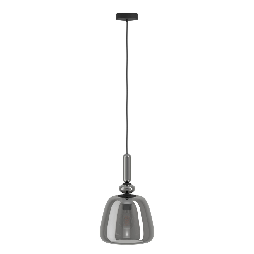 Eglo - Lámpara colgante 1xE27/40W/230V ahumado