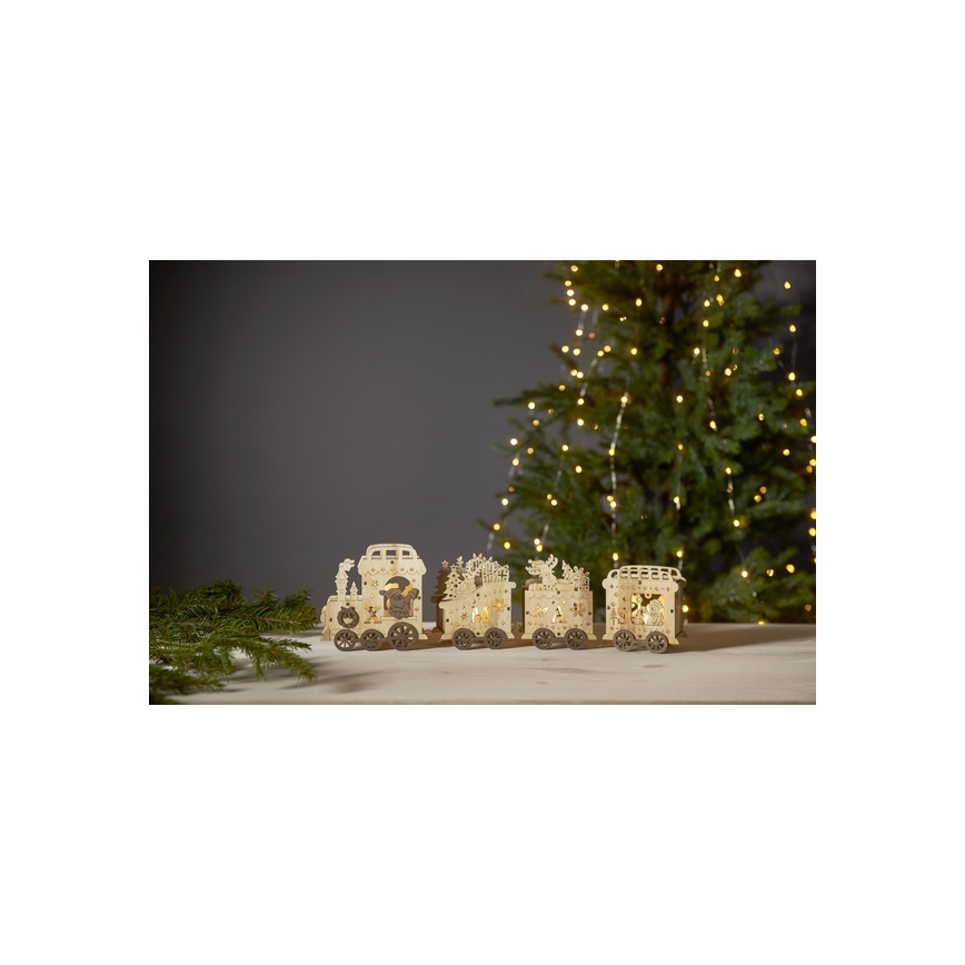 Eglo - Decoración de Navidad LED 4xLED/0,06W/2xAA