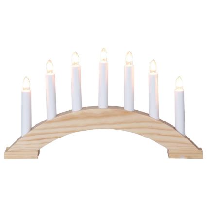 Eglo - Candelabro de Navidad BEA 7xE10/3W/230V