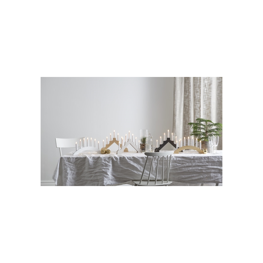 Eglo - Candelabro de Navidad BEA 7xE10/3W/230V