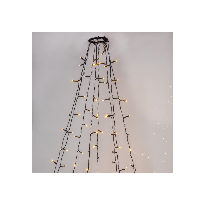Eglo - Cadena LED de Navidad para exteriores 360xLED 2m IP44 blanco cálido
