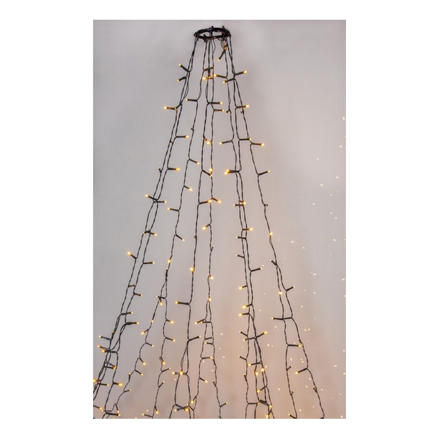 Eglo - Cadena LED de Navidad para exteriores 360xLED 2m IP44 blanco cálido