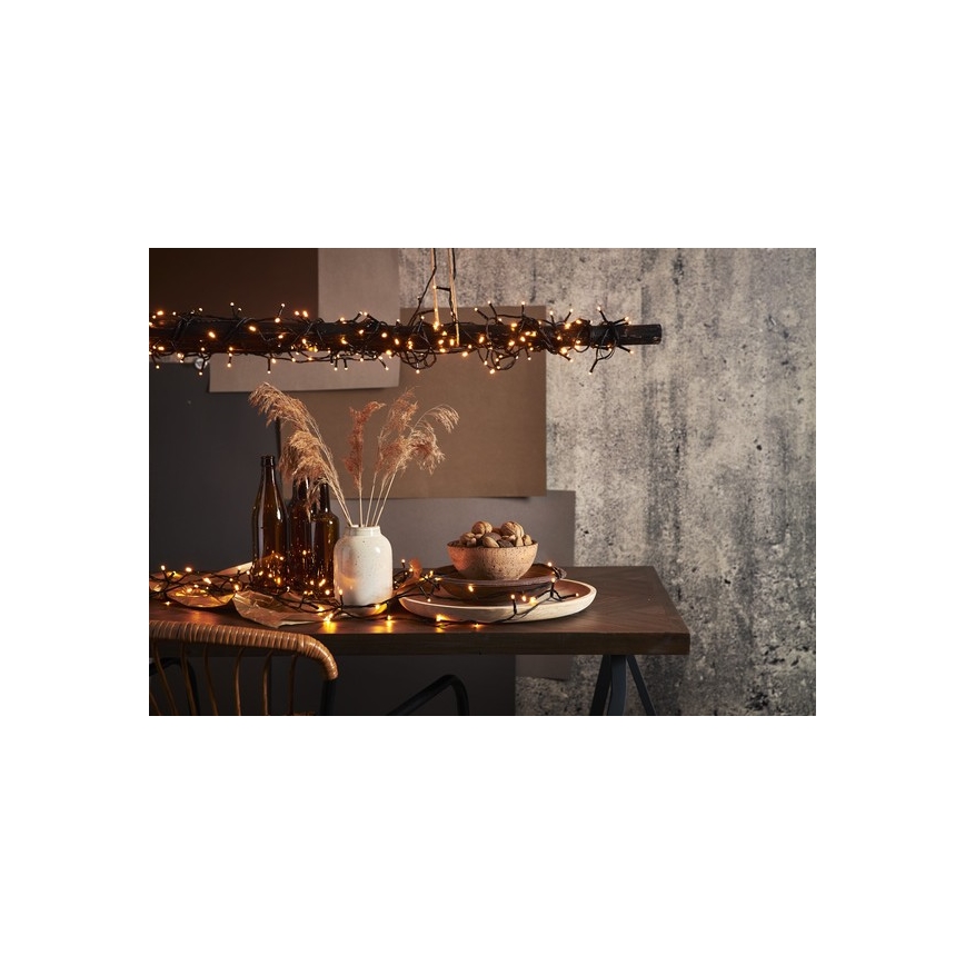 Eglo - Cadena LED de Navidad para exteriores 80xLED 5,6m IP44 blanco cálido