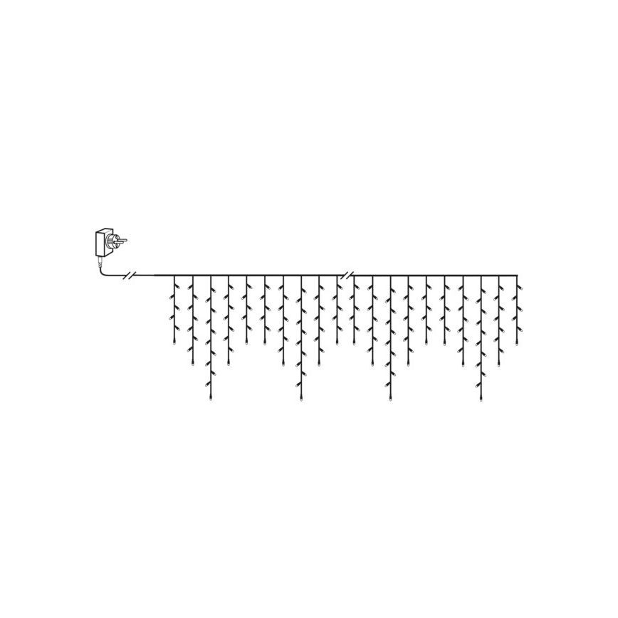 Eglo - Cadena LED de Navidad para exteriores 240xLED 5,9m blanco cálido IP44