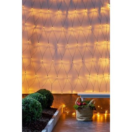 Eglo - Cadena LED de Navidad para exterior 160xLED 2m IP44 blanco cálido