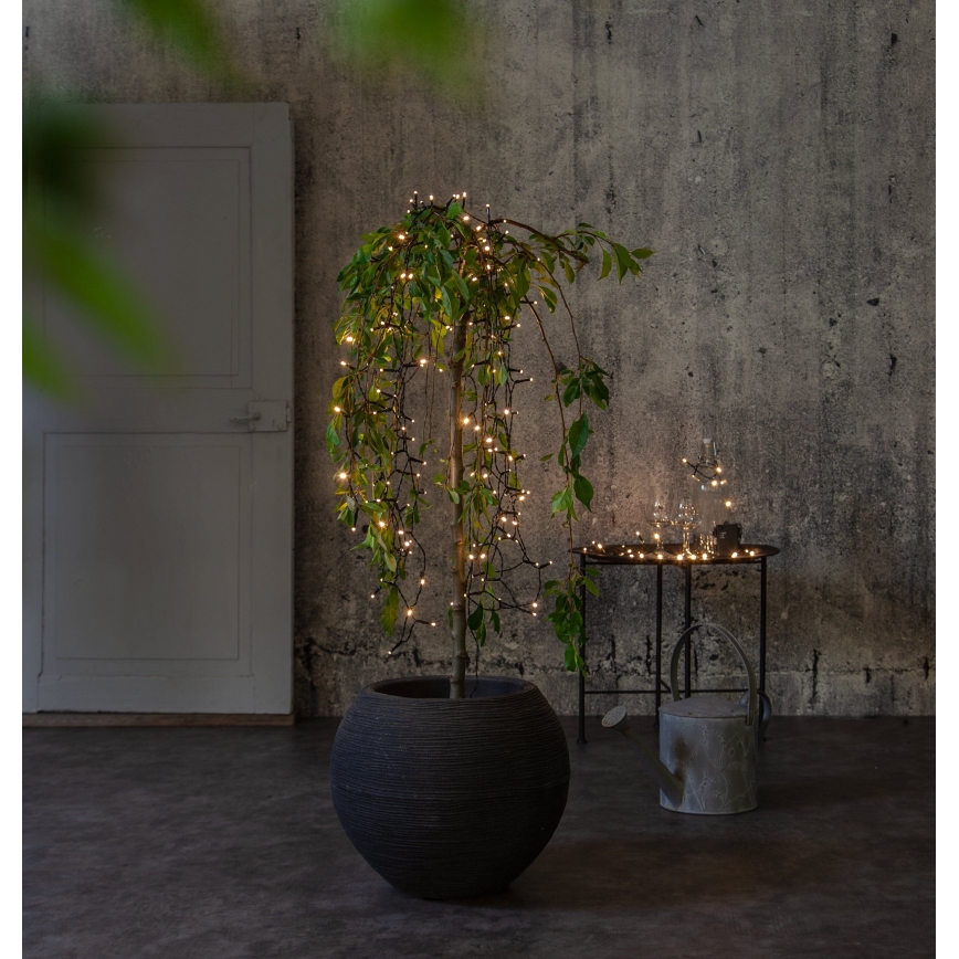 Eglo - Cadena LED de Navidad para exteriores AKKU 160xLED 11,2 m blanco cálido IP44