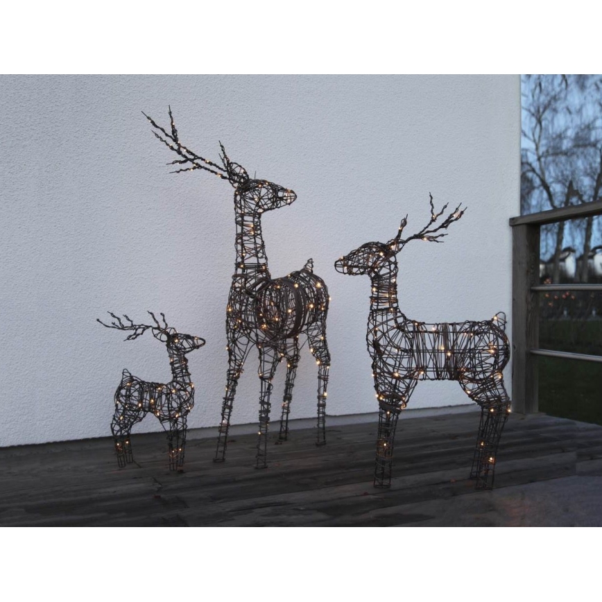 Eglo - Decoración de Navidad LED para exteriores 24xLED/0,06W/3xAA IP44