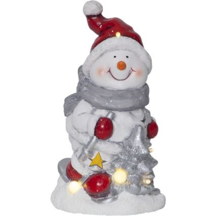 Eglo - Decoración de Navidad LED 6xLED/0,06W/2xAAA muñeco de nieve
