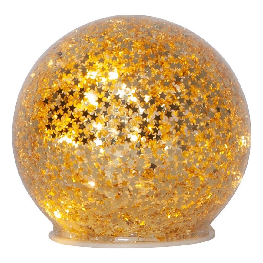 Eglo 411344 - Decoración navideña LED STAR FALL 10xLED/2xAA dorado