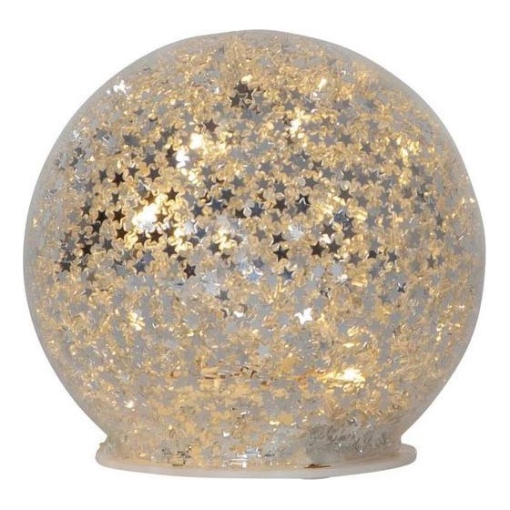 Eglo 411345 - Decoración navideña LED STAR FALL 10xLED/2xAA plata