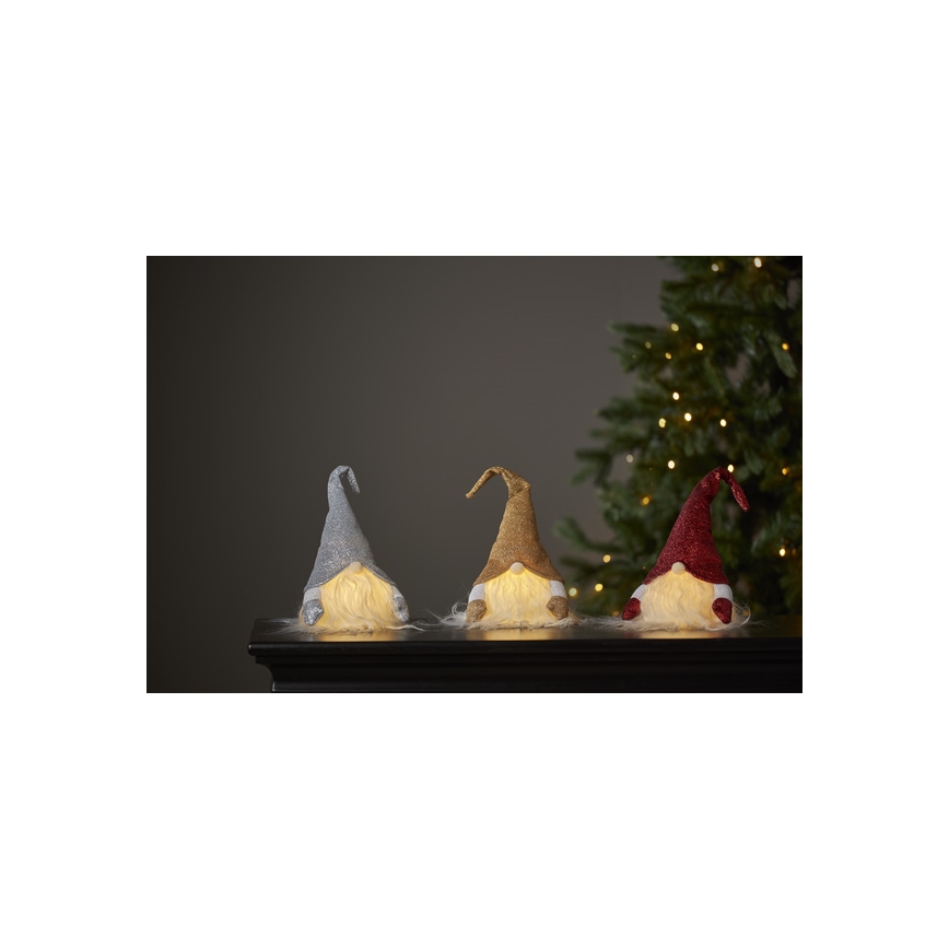 Eglo - Decoración de Navidad LED 1xLED/0,06W/3xAG13 gris