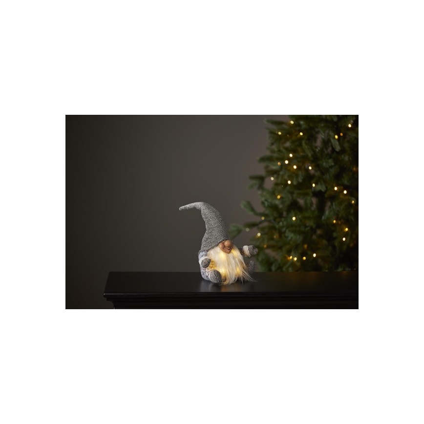 Eglo - Decoración de Navidad LED 4xLED/0,06W/3xAA gris