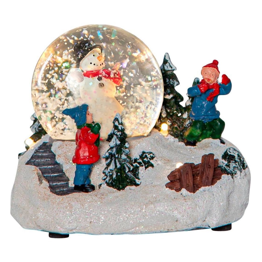 Eglo 411482 - Decoración navideña LED WINTERVILLE LED/2xAAA bola de nieve