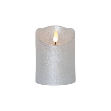 Eglo 411502 - Vela LED FLAMME RUSTIC LED/2xAA plata