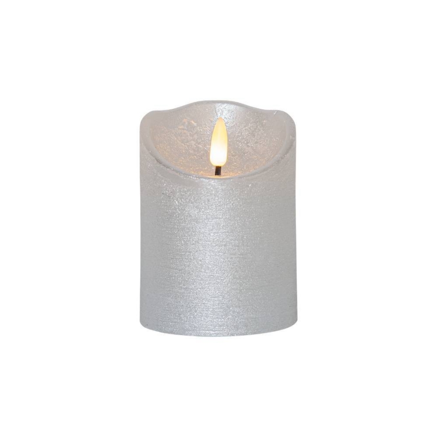 Eglo 411502 - Vela LED FLAMME RUSTIC LED/2xAA plata