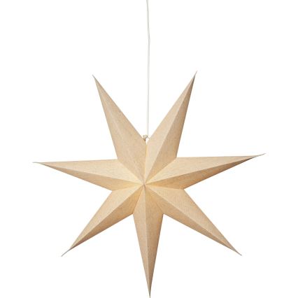 Eglo 411556 - Decoración de Navidad ÉTOILE estrella 1xE14/25W/230V 60 cm beige