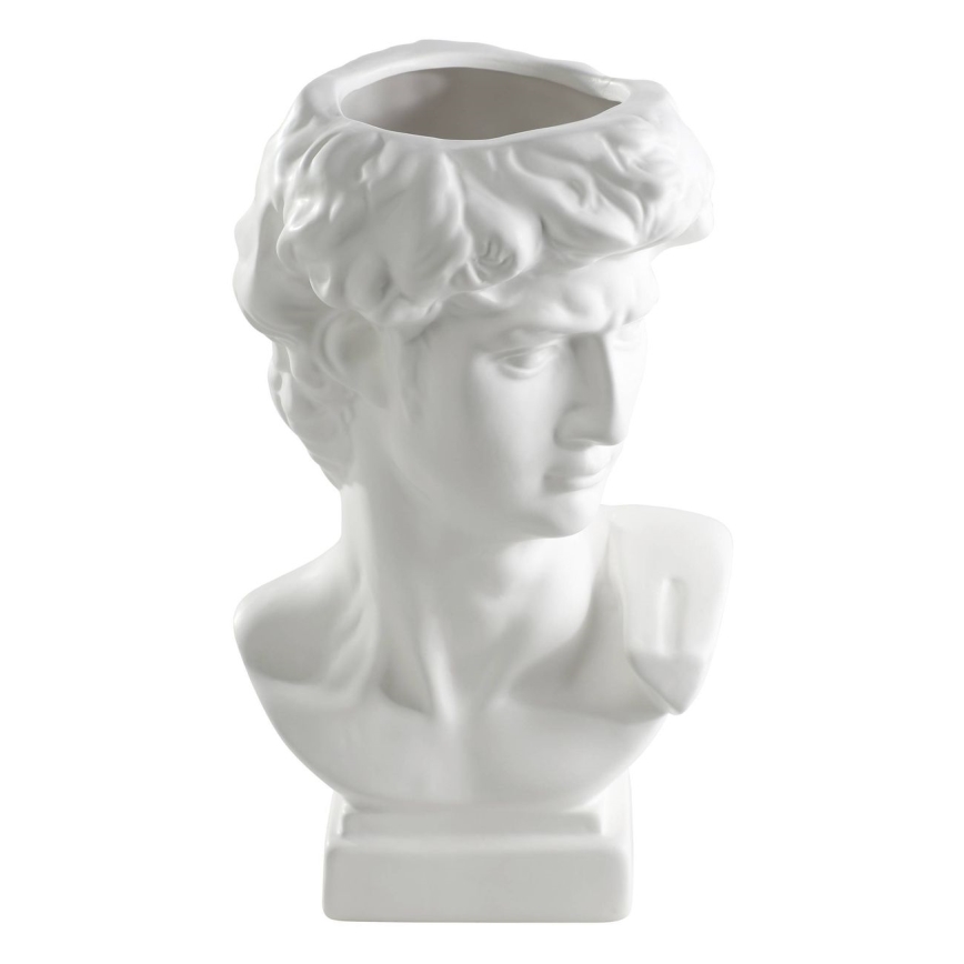Eglo - Jarrón de ceramica 26x16 cm blanco