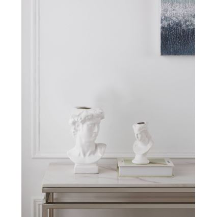 Eglo - Jarrón de ceramica 26x16 cm blanco