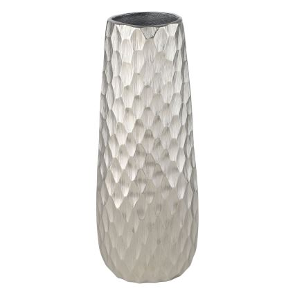 Eglo - Jarrón de metal 31x12 cm plata