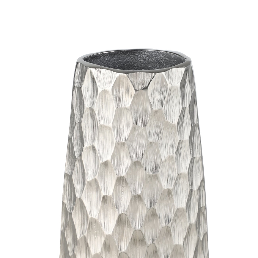 Eglo - Jarrón de metal 31x12 cm plata
