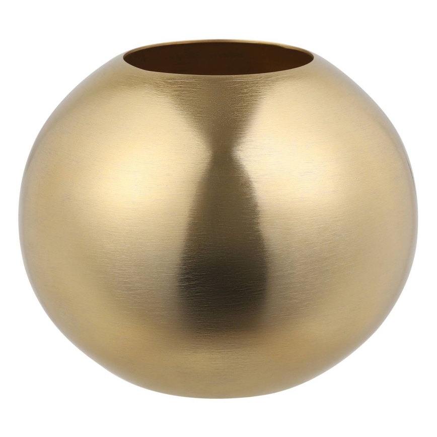Eglo - Jarrón de metal 16,5x18 cm dorado