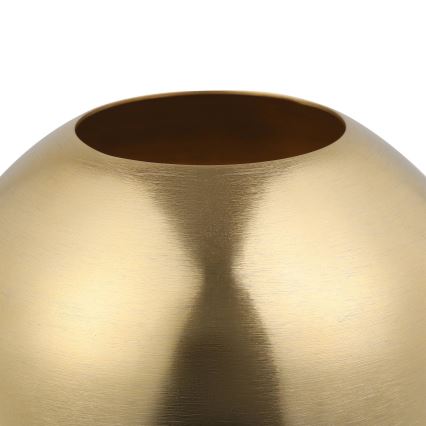 Eglo - Jarrón de metal 16,5x18 cm dorado