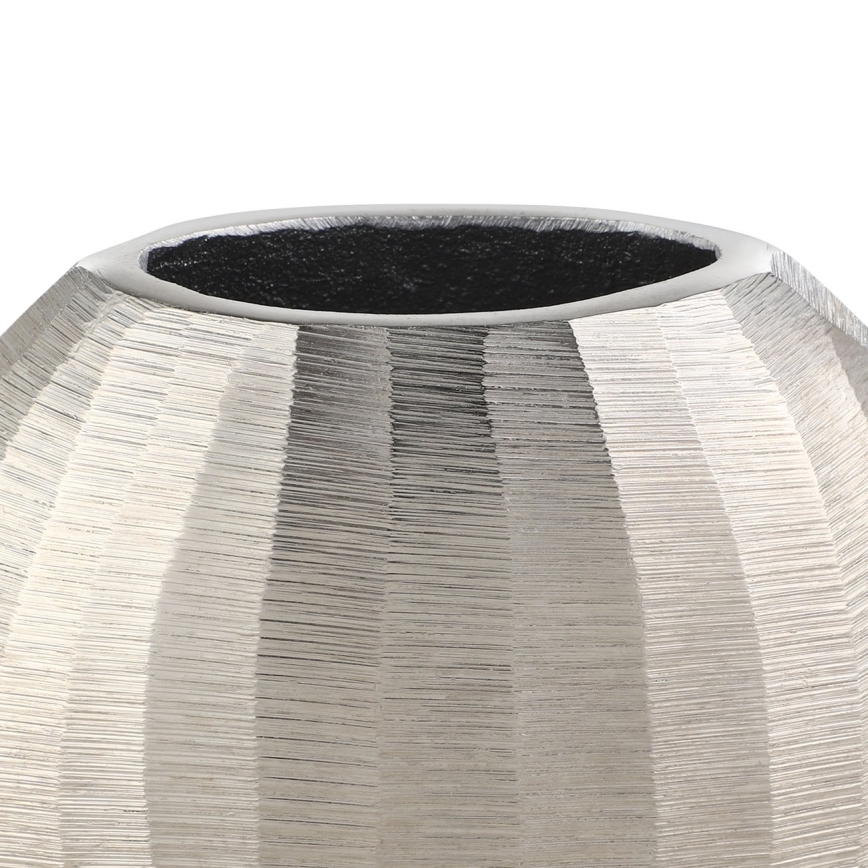 Eglo - Jarrón de metal 13x15 cm plata