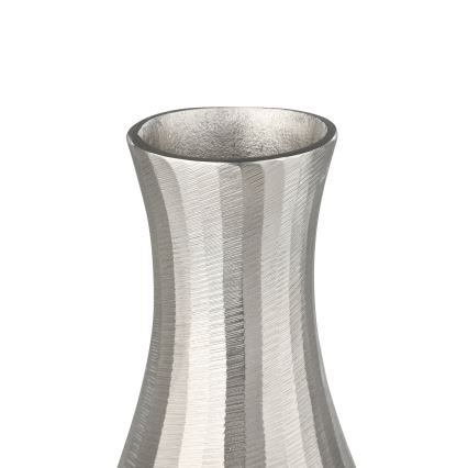 Eglo - Jarrón de metal 28,5x13 cm plata