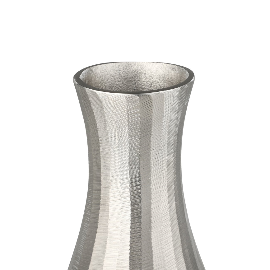 Eglo - Jarrón de metal 28,5x13 cm plata