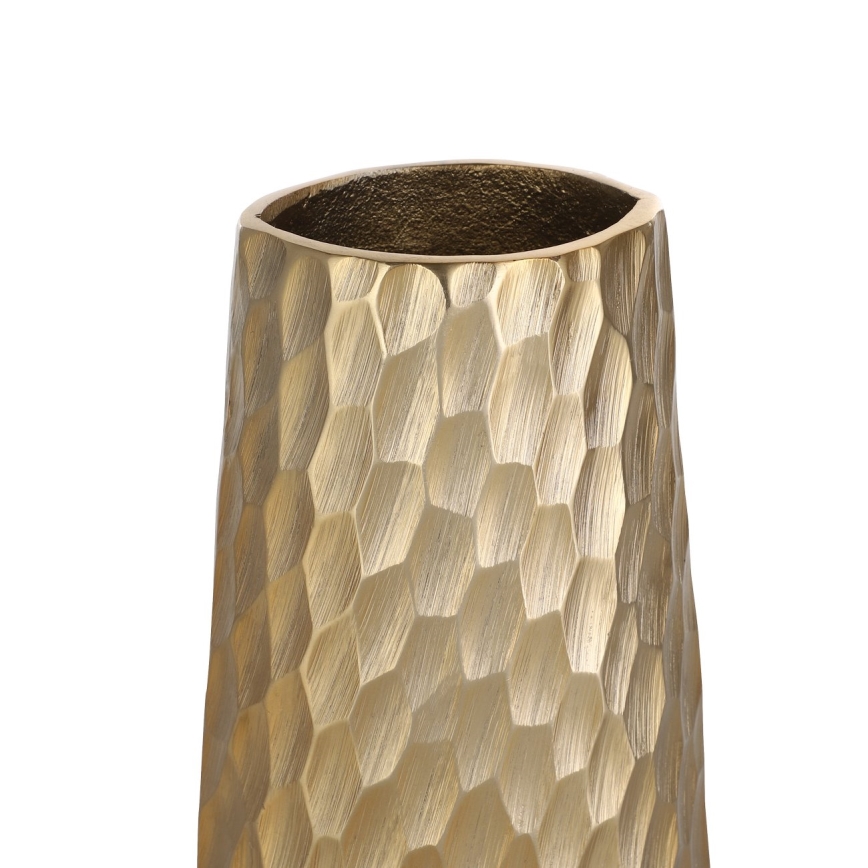 Eglo - Jarrón de metal 40,5x14 cm dorado