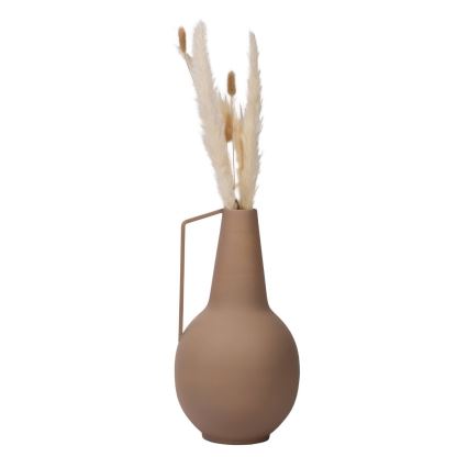 Eglo - Jarrón de metal 39x21 cm marrón
