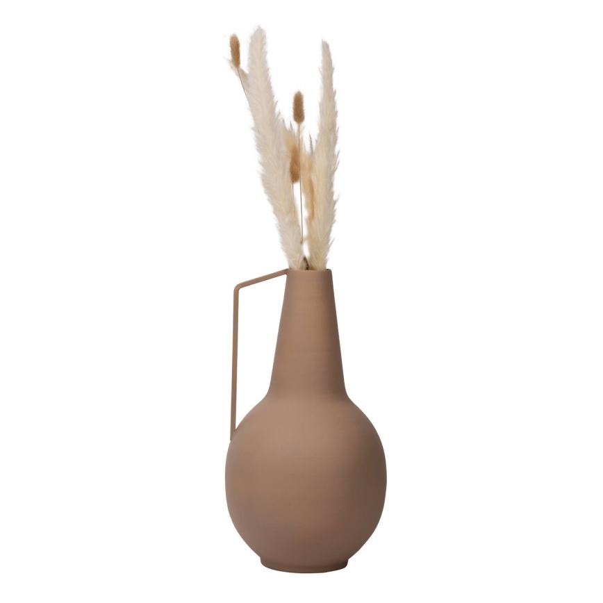Eglo - Jarrón de metal 39x21 cm marrón