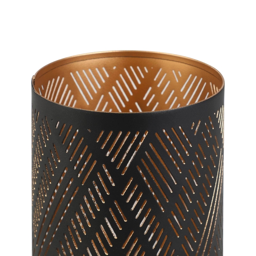 Eglo - Candelabro 15x10 cm negro/dorado