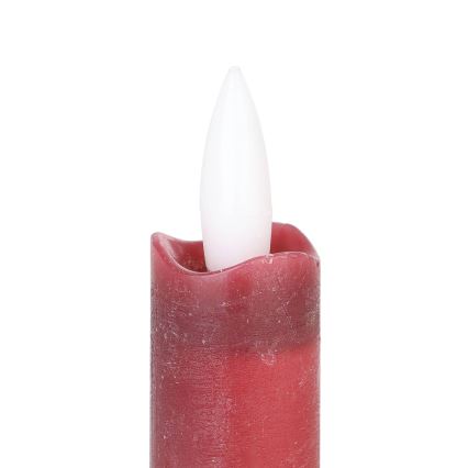 Eglo - JUEGO 2x Vela LED LED/1xAAA 15 cm rojo
