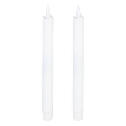 Eglo - JUEGO 2x Vela LED LED/1xAAA 24,5 cm blanco
