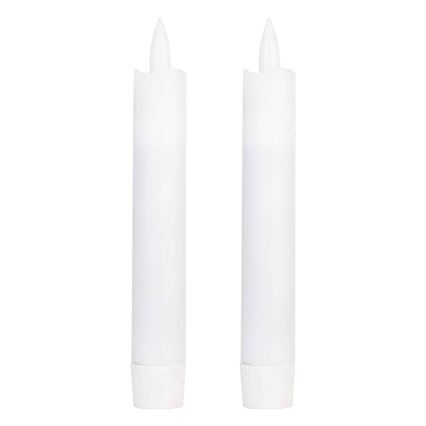 Eglo - JUEGO 2x Vela LED LED/1xAAA 15 cm blanco