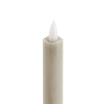 Eglo - JUEGO 2x Vela LED LED/1xAAA 24,5 cm beige