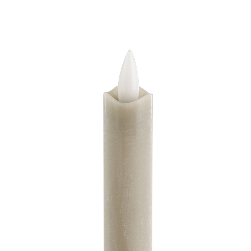 Eglo - JUEGO 2x Vela LED LED/1xAAA 24,5 cm beige