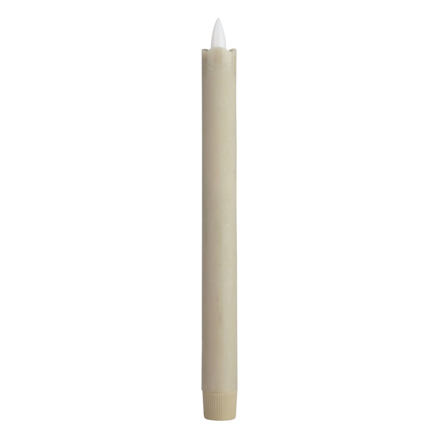 Eglo - JUEGO 2x Vela LED LED/1xAAA 24,5 cm beige