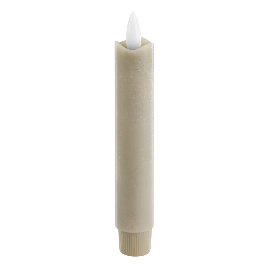 Eglo - JUEGO 2x Vela LED LED/1xAAA 15 cm beige