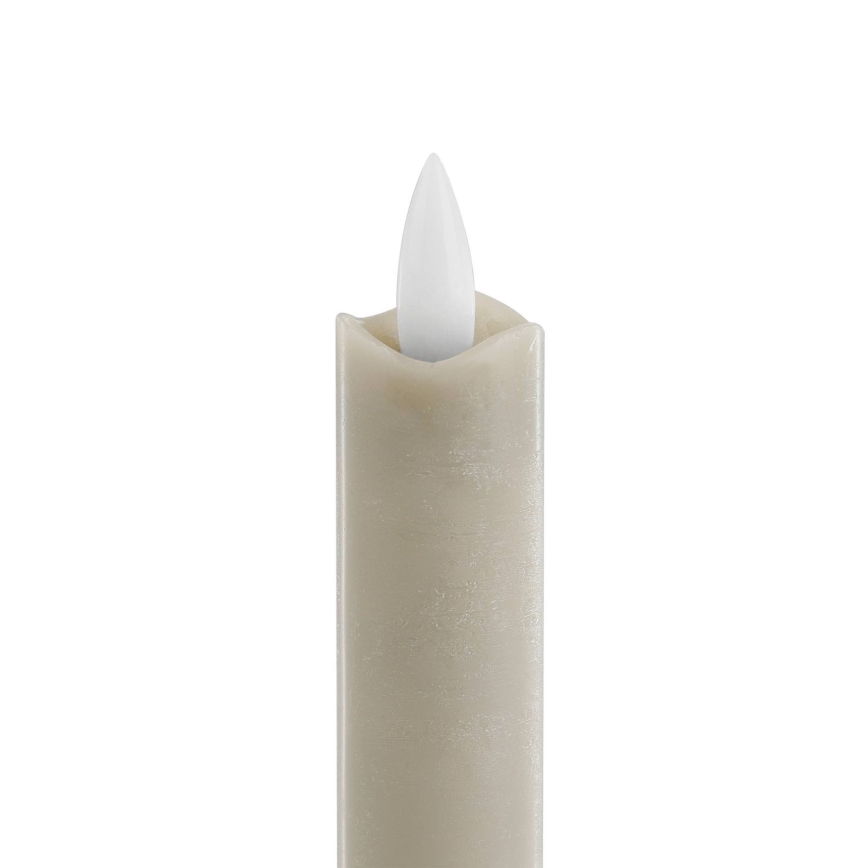 Eglo - JUEGO 2x Vela LED LED/1xAAA 15 cm beige